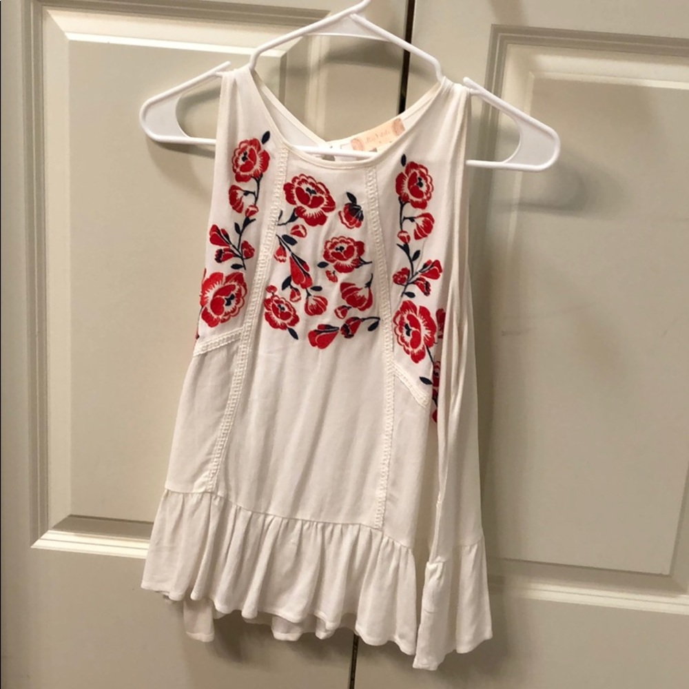 Embroidered tank top